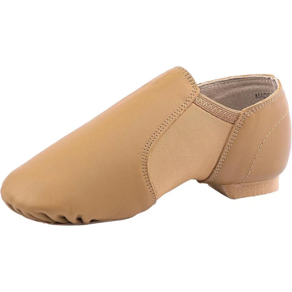Linodes Leather Jazz Shoe Slip On for Girls and Boys